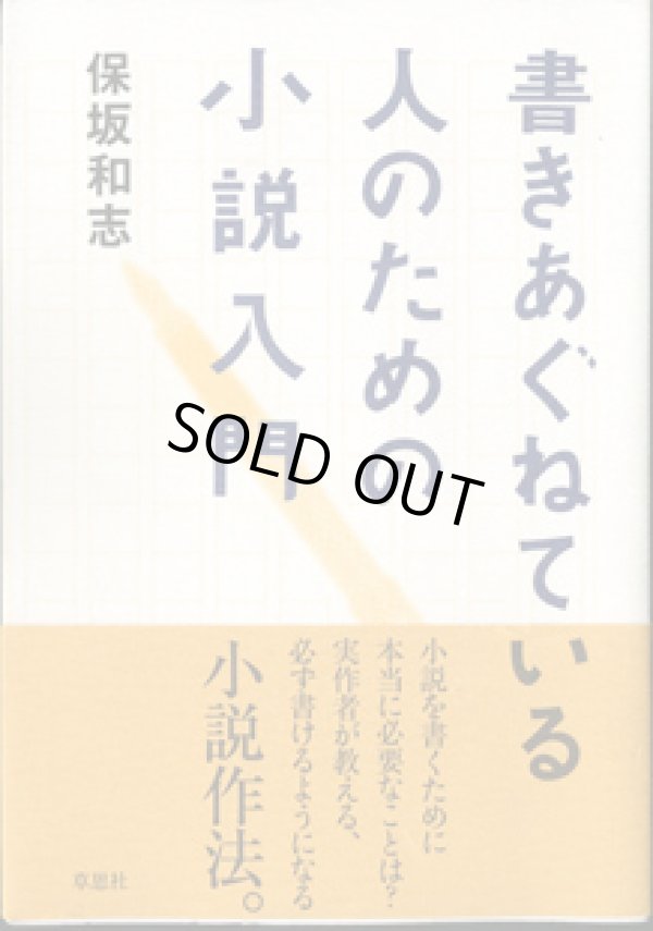 画像1: ★再入荷★　書きあぐねている人のための小説入門　　　保坂和志